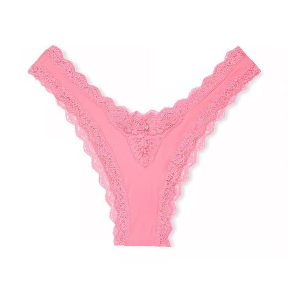 SPRING/SUMMER 2025 DREAM ANGELS Lace-Trim Brazilian Panty-Size Medium-NWT - Picture 6 of 8